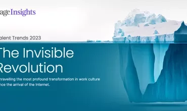 PageInsights: The Invisible Revolution, Talent Trends 2023 with iceberg image.